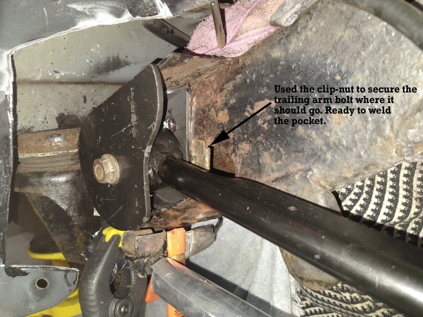 Rear Trailing Arm Frame Mounts Rotted